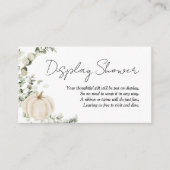 秋インブライダルディスプレイシャワー エンクロージャーカード (正面)