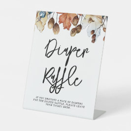 秋インラブおむつラッフル紅葉 台座サイン