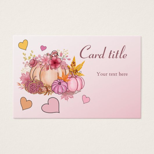 秋インラブこんにちは可愛いリトルカボチャとハースト (正面)