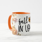 秋インラブとカボチャ&紅葉マグ マグカップ (正面左)