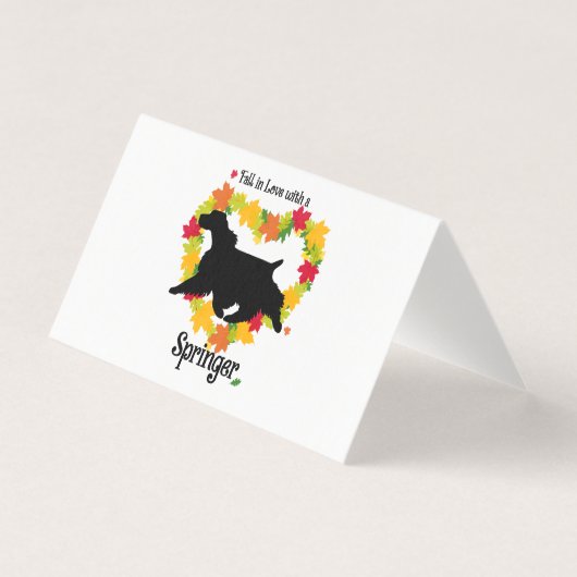 秋インラブとスリンガースパニエル犬 (正面)