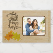 秋インラブアンドフォトオータムテーマ スパークリングワインラベル (シングルラベル)