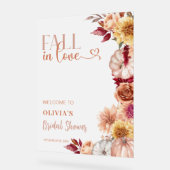 秋インラブウェルカムブライダルシャワーフロスト アクリルサイン (傾斜)