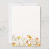 秋インラブウォーターカラーパンプキンスブライダルシャワー 招待状 (裏面)