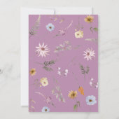 秋インラブウォーターカラーブライダルシャワー招待 招待状 (裏面)