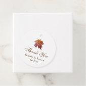 秋インラブウォーターカラー結婚リーフありがとう フェイバータグ (インサイチュ)