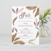秋インラブウォーター色葉ブライダルシャワー 招待状 (スタンド正面)