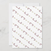 秋インラブウォーター離れカラー結婚ズ 招待状 (裏面)