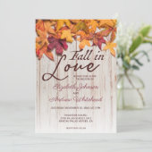 秋インラブウッド紅葉結婚ズ 招待状 (スタンド正面)