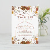 秋インラブエレガントフローラブライダルシャワー 招待状 (スタンド正面)