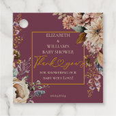 秋インラブエレガント秋フローラブルガンディボホ フェイバータグ (正面)