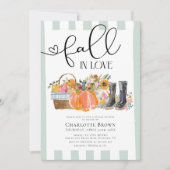 秋インラブエレガント素朴秋ブライダルシャワー 招待状 (正面)
