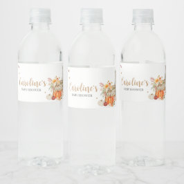 秋インラブオレンジカボチャ ペットボトルラベル