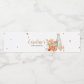 秋インラブオレンジカボチャ ペットボトルラベル (シングルラベル)