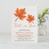 秋インラブオレンジ離れブライダルシャワー 招待状 (スタンド正面)