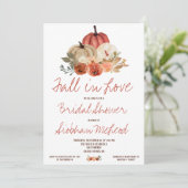 秋インラブオータムカボチャフローラブライダルシャワー 招待状 (スタンド正面)