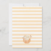 秋インラブオータムカボチャベビーシャワー招待状 招待状 (裏面)