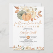 秋インラブオータムカボチャベビーシャワー招待状 招待状 (正面)