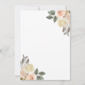 秋インラブオータムハーベストパンプキン1st誕生日 招待状 (裏面)