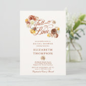 秋インラブオータムバラムームガーデンブライダルシャワー 招待状 (スタンド正面)