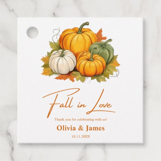 秋インラブオータムパンプキ素朴ン結婚ズ フェイバータグ (正面)