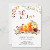秋インラブオータムフラワーズブライダルシャワー 招待状 (正面)