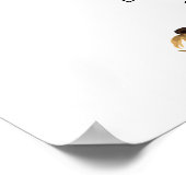 秋インラブオータムフローラブライダルシャワー歓迎 ポスター (角)