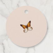 秋インラブオータムブライダルシャワーメッセージカード フェイバータグ (裏面)