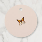 秋インラブオータムブライダルシャワーメッセージカード フェイバータグ (裏面)