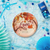 秋インラブオータムブライダルシャワー任意イベント ペーパープレート (パーティー)