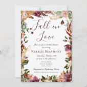 秋インラブオータムブライダルシャワー 招待状 (正面)