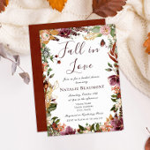 秋インラブオータムブライダルシャワー 招待状