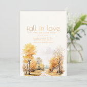 秋インラブオータムベビーシャワー招待状 招待状 (スタンド正面)