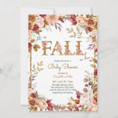 秋インラブオータムベビーシャワー招待状 招待状 (正面)