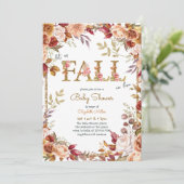 秋インラブオータムベビーシャワー招待状 招待状 (スタンド正面)