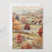 秋インラブオータムベビーシャワー招待状 招待状 (裏面)