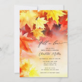 秋インラブオータムリーフブライダルシャワー招待 招待状 (正面)