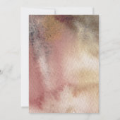 秋インラブオータム抽象芸術フローラブライダルシャワー 招待状 (裏面)