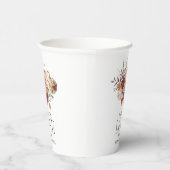 秋インラブオータム開花パンプキンブライダルシャワー 紙コップ (右)