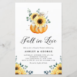 秋インラブカボチャひまわりカップルのシャワー