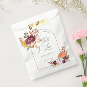 秋インラブカボチャフローラブライダルシャワー フェイバーバッグ (封をした状態)