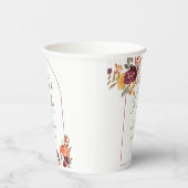 秋インラブカボチャフローラブライダルシャワー 紙コップ (右)