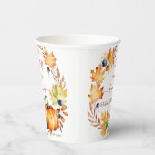 秋インラブカボチャブライダルシャワー食器 紙コップ (右)