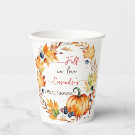 秋インラブカボチャブライダルシャワー食器 紙コップ