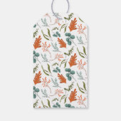 秋インラブカボチャ女の子ベビーシャワー ギフトタグ (裏面)