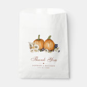 秋インラブカボチャ植物秋結婚の フェイバーバッグ (正面)