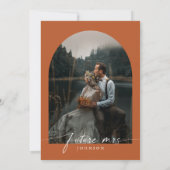 秋インラブカボチャ秋ブライダルシャワー写真 招待状 (裏面)