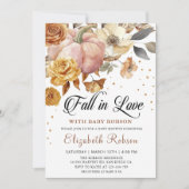 秋インラブカボチャ秋ベビーシャワー招待状 招待状 (正面)