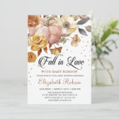 秋インラブカボチャ秋ベビーシャワー招待状 招待状 (スタンド正面)