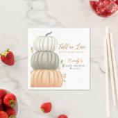 秋インラブカボチャ秋ベビーシャワー スタンダードカクテルナプキン (インサイチュ)